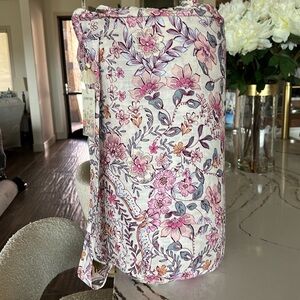 Johnny Was Floral Quilt with Pink and Purple Hues